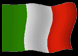 Animated image of the Italian Flag - A Tricolour of Vertical Green, White & Red Bands